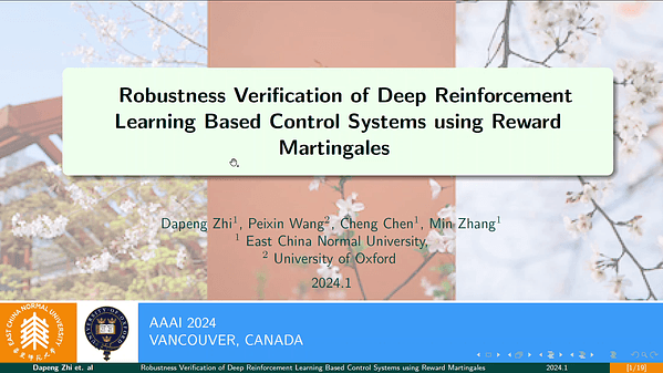 Robustness Verification of Deep Reinforcement Learning Based Control Systems Using Reward Martingales