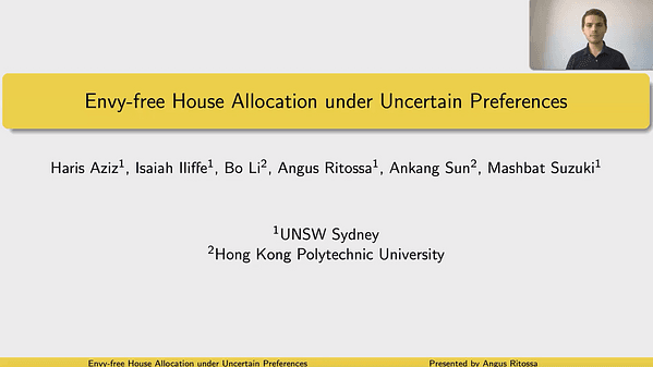 Envy-Free House Allocation under Uncertain Preferences