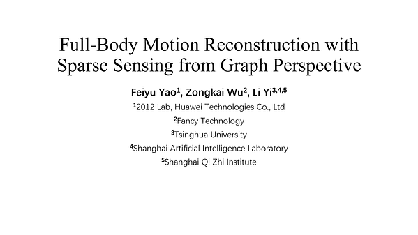 Full-Body Motion Reconstruction with Sparse Sensing from Graph Perspective