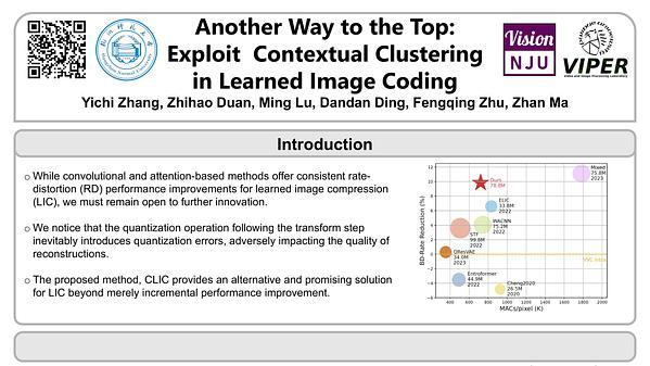 Another Way to the Top: Exploit Contextual Clustering in Learned Image Coding