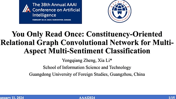 You Only Read Once: Constituency-Oriented Relational Graph Convolutional Network for Multi-Aspect Multi-Sentiment Classification