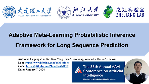 Adaptive Meta-Learning Probabilistic Inference Framework for Long Sequence Prediction | VIDEO