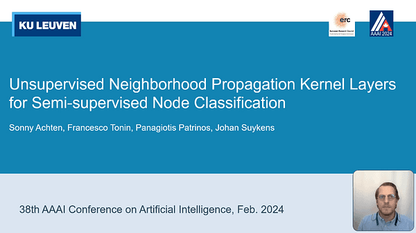 Unsupervised Neighborhood Propagation Kernel Layers for Semi-supervised Node Classification