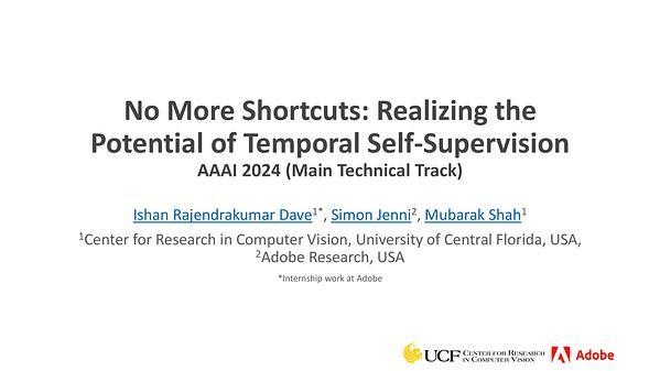 No More Shortcuts: Realizing the Potential of Temporal Self-Supervision