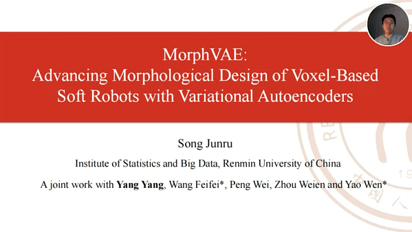 MorphVAE: Advancing Morphological Design of Voxel-Based Soft Robots with Variational Autoencoders | VIDEO