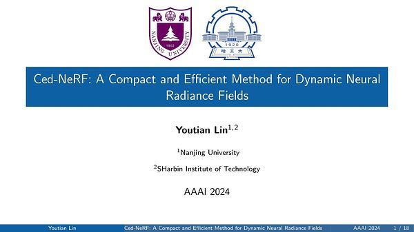 Ced-NeRF: A Compact and Efficient Method for Dynamic Neural Radiance Fields