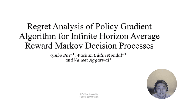 Regret Analysis of Policy Gradient Algorithm for Infinite Horizon Average Reward Markov Decision Processes