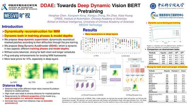 DDAE: Towards Deep Dynamic Vision BERT Pretraining