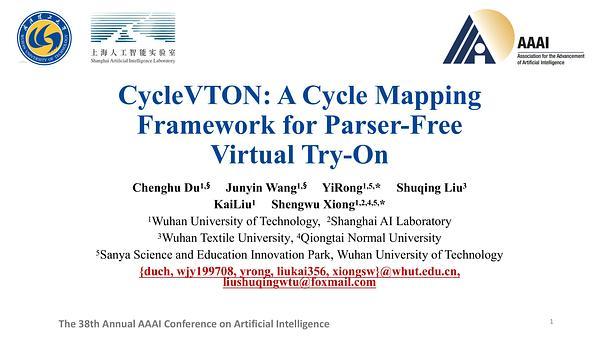 CycleVTON: A Cycle Mapping Framework for Parser-Free Virtual Try-On