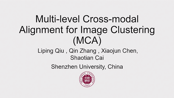 Multi-Level Cross-Modal Alignment for Image Clustering