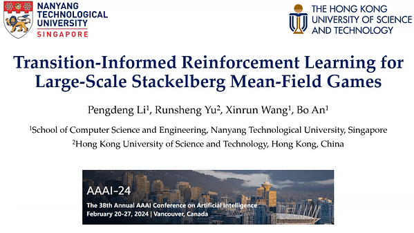 Transition-Informed Reinforcement Learning for Large-Scale Stackelberg Mean-Field Games | VIDEO