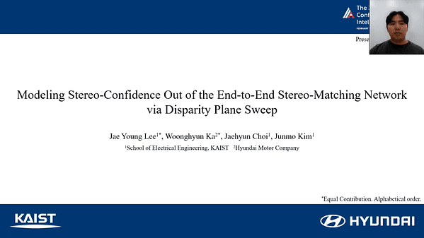 Modeling Stereo-Confidence out of the End-to-End Stereo-Matching Network via Disparity Plane Sweep | VIDEO