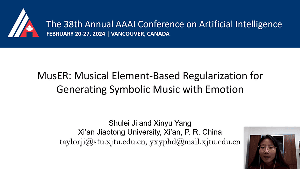 MusER: Musical Element-Based Regularization for Generating Symbolic Music with Emotion | VIDEO