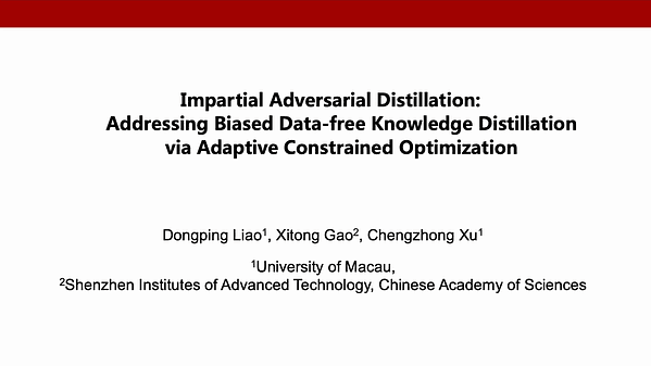 Impartial Adversarial Distillation: Addressing Biased Data-Free Knowledge Distillation via Adaptive Constrained Optimization