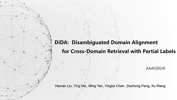 DiDA: Disambiguated Domain Alignment for Cross-Domain Retrieval with Partial Labels | VIDEO