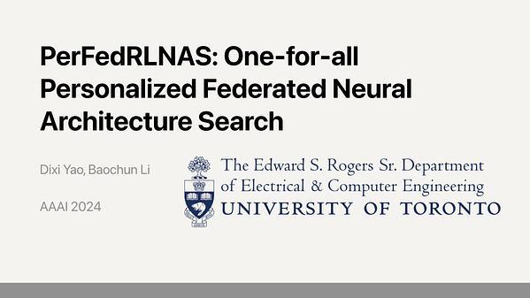 PerFedRLNAS: One-for-All Personalized Federated Neural Architecture Search