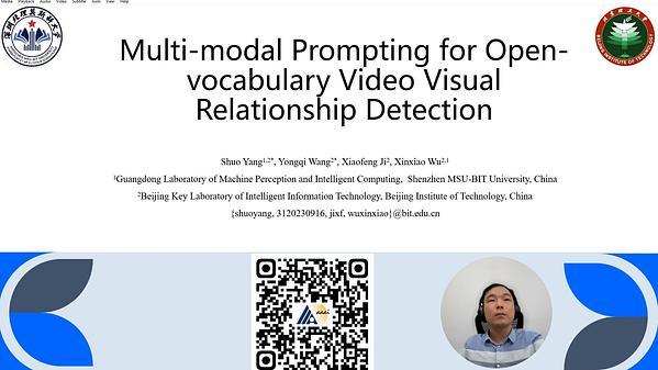 Multi-Modal Prompting for Open-Vocabulary Video Visual Relationship Detection