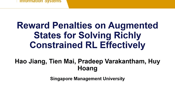 Reward Penalties on Augmented States for Solving Richly Constrained RL Effectively