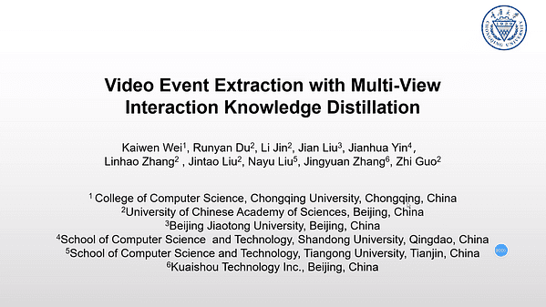 Video Event Extraction with Multi-View Interaction Knowledge Distillation