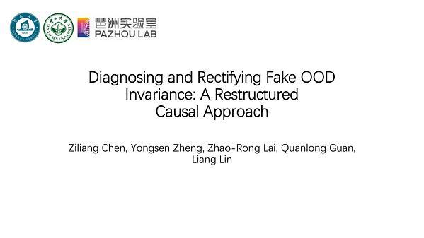 Diagnosing and Rectifying Fake OOD Invariance: A Restructured Causal Approach