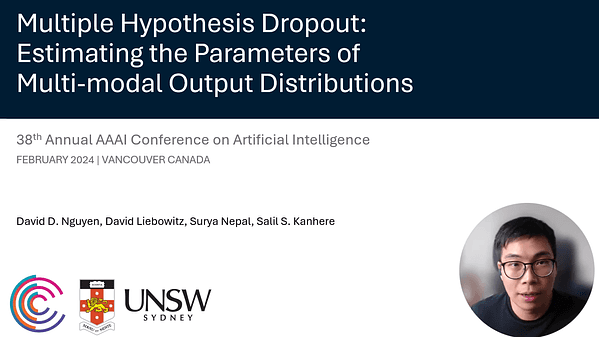 Multiple Hypothesis Dropout: Estimating the Parameters of Multi-Modal Output Distributions | VIDEO