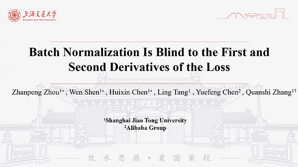Batch Normalization Is Blind to the First and Second Derivatives of the Loss
