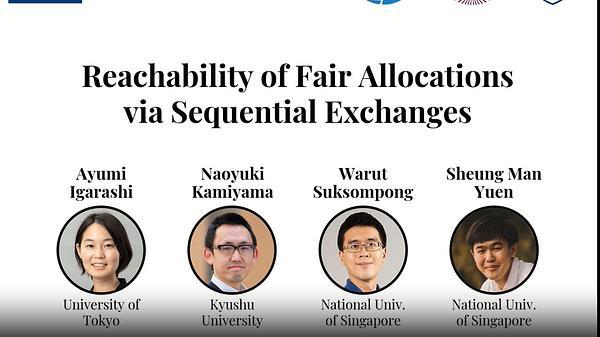 Reachability of Fair Allocations via Sequential Exchanges