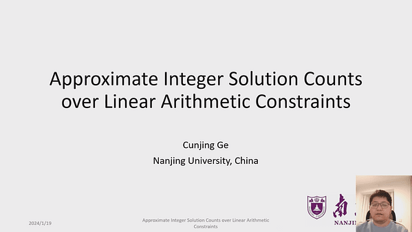 Approximate Integer Solution Counts over Linear Arithmetic Constraints