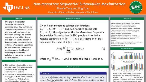 Non-monotone Sequential Submodular Maximization