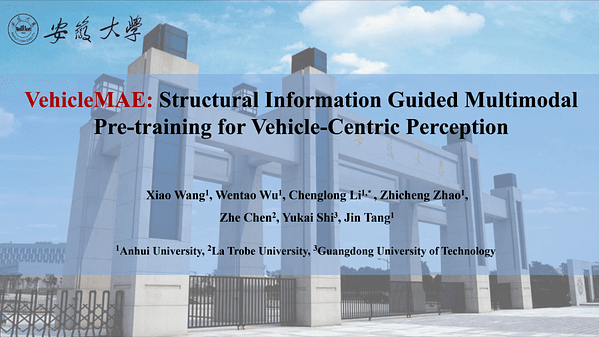 Structural Information Guided Multimodal Pre-training for Vehicle-Centric Perception