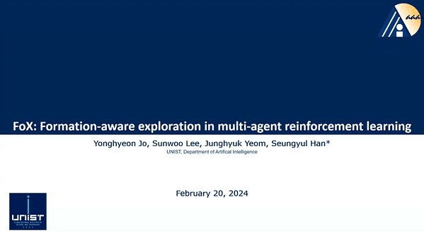 FoX: Formation-Aware Exploration in Multi-Agent Reinforcement Learning | VIDEO