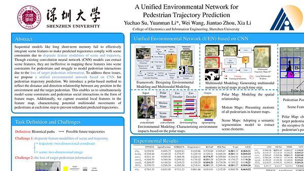 A Unified Environmental Network for Pedestrian Trajectory Prediction