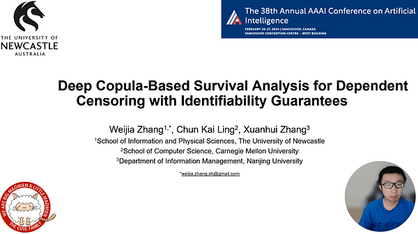 Deep Copula-Based Survival Analysis for Dependent Censoring with Identifiability Guarantees | VIDEO