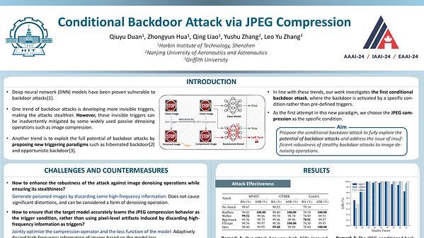 Conditional Backdoor Attack via JPEG Compression