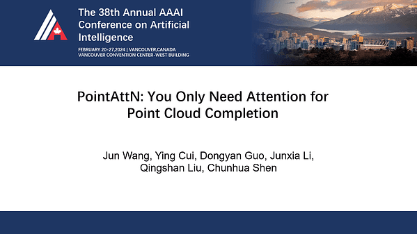 PointAttN: You Only Need Attention for Point Cloud Completion | VIDEO