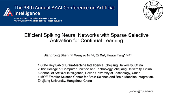 Efficient Spiking Neural Networks with Sparse Selective Activation for Continual Learning