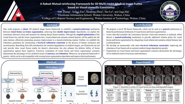 A Robust Mutual-Reinforcing Framework for 3D Multi-Modal Medical Image Fusion Based on Visual-Semantic Consistency