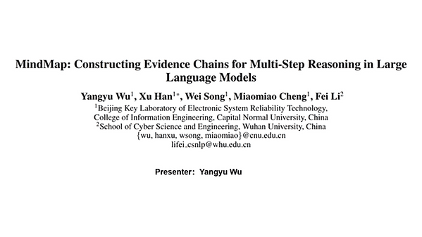 MindMap: Constructing Evidence Chains for Multi-Step Reasoning in Large Language Models | VIDEO