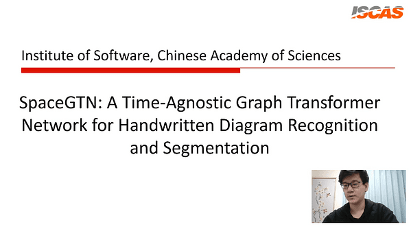 SpaceGTN: A Time-Agnostic Graph Transformer Network for Handwritten Diagram Recognition and Segmentation | VIDEO