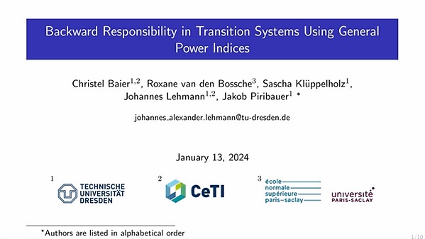 Backward Responsibility in Transition Systems Using General Power Indices | VIDEO