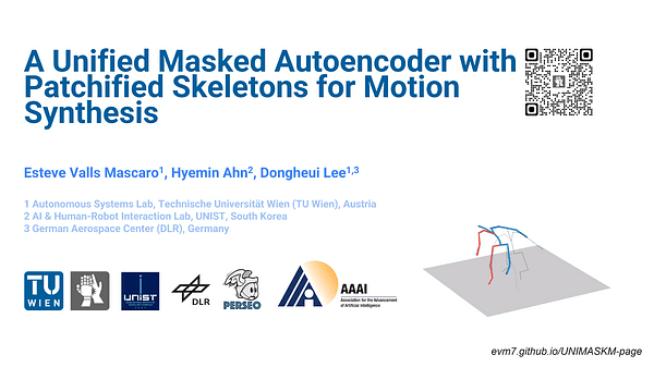 A Unified Masked Autoencoder with Patchified Skeletons for Motion Synthesis