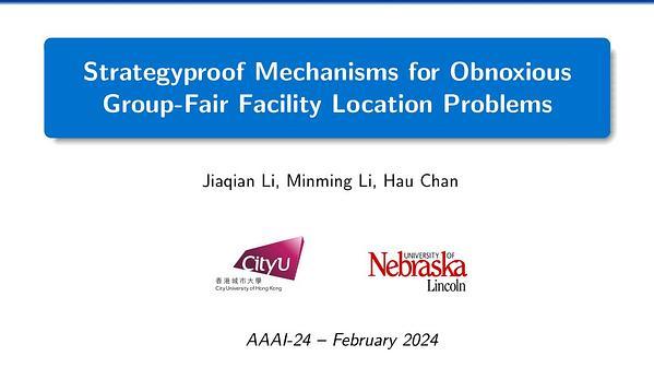 Strategyproof Mechanisms for Group-Fair Obnoxious Facility Location Problems