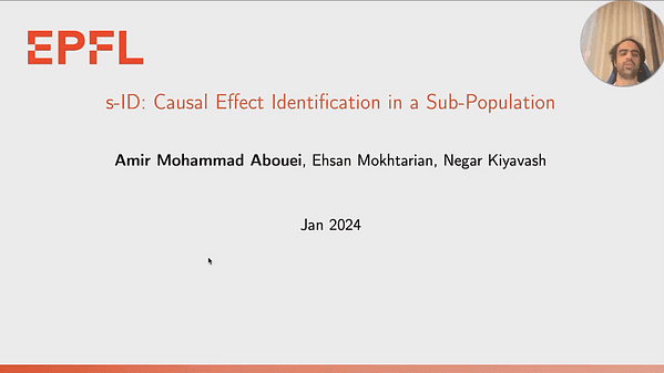 s-ID: Causal Effect Identification in a Sub-population