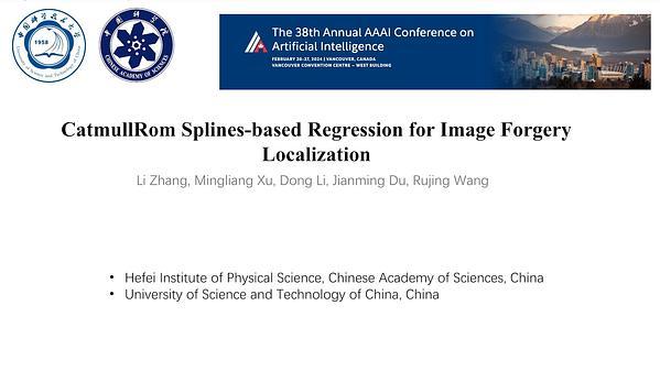 CatmullRom Splines-Based Regression for Image Forgery Localization