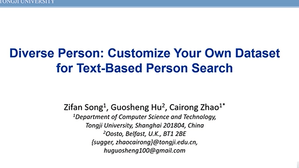 Diverse Person: Customize Your Own Dataset for Text-Based Person Search | VIDEO