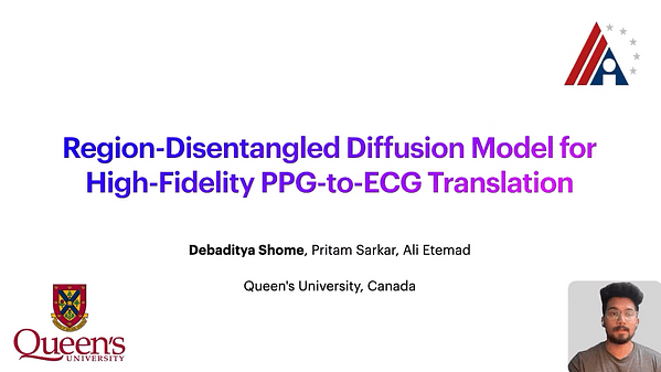 Region-Disentangled Diffusion Model for High-Fidelity PPG-to-ECG Translation | VIDEO