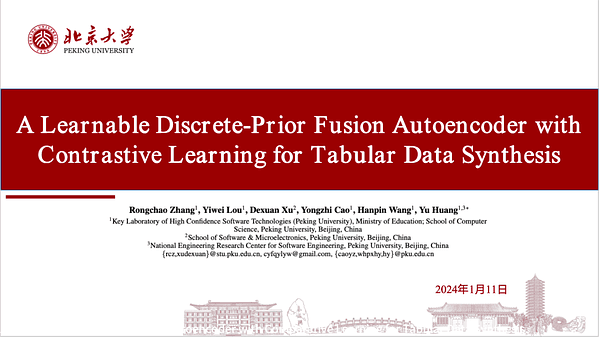 A Learnable Discrete-Prior Fusion Autoencoder with Contrastive Learning for Tabular Data Synthesis