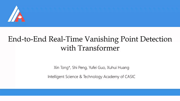 End-to-End Real-Time Vanishing Point Detection with Transformer