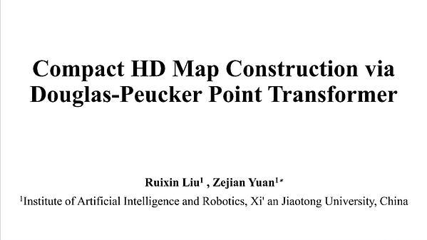 Compact HD Map Construction via Douglas-Peucker Point Transformer