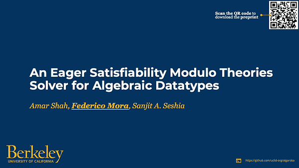 An Eager Satisfiability Modulo Theories Solver for Algebraic Datatypes